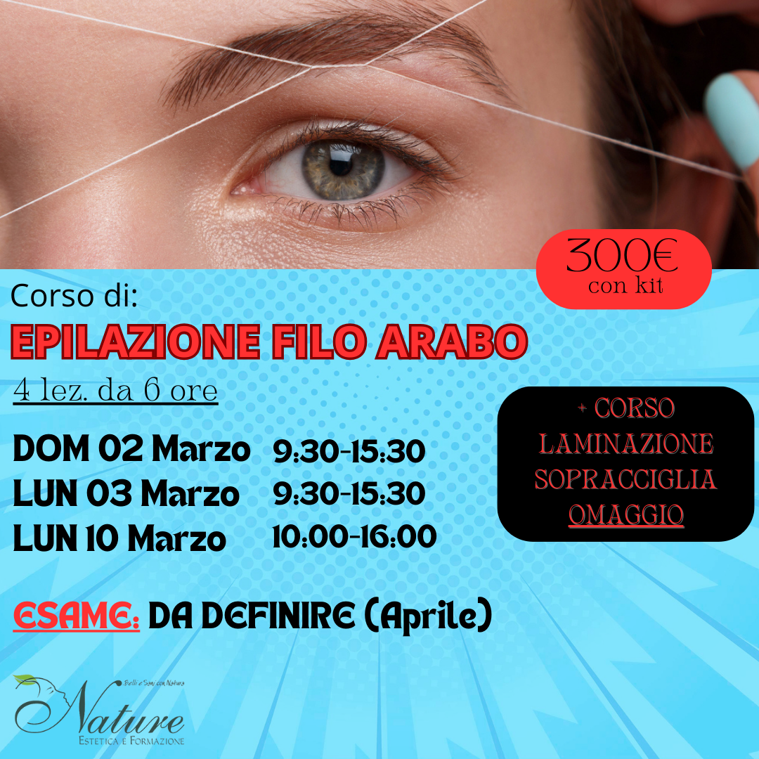 Corso Epilazione Filo Arabo